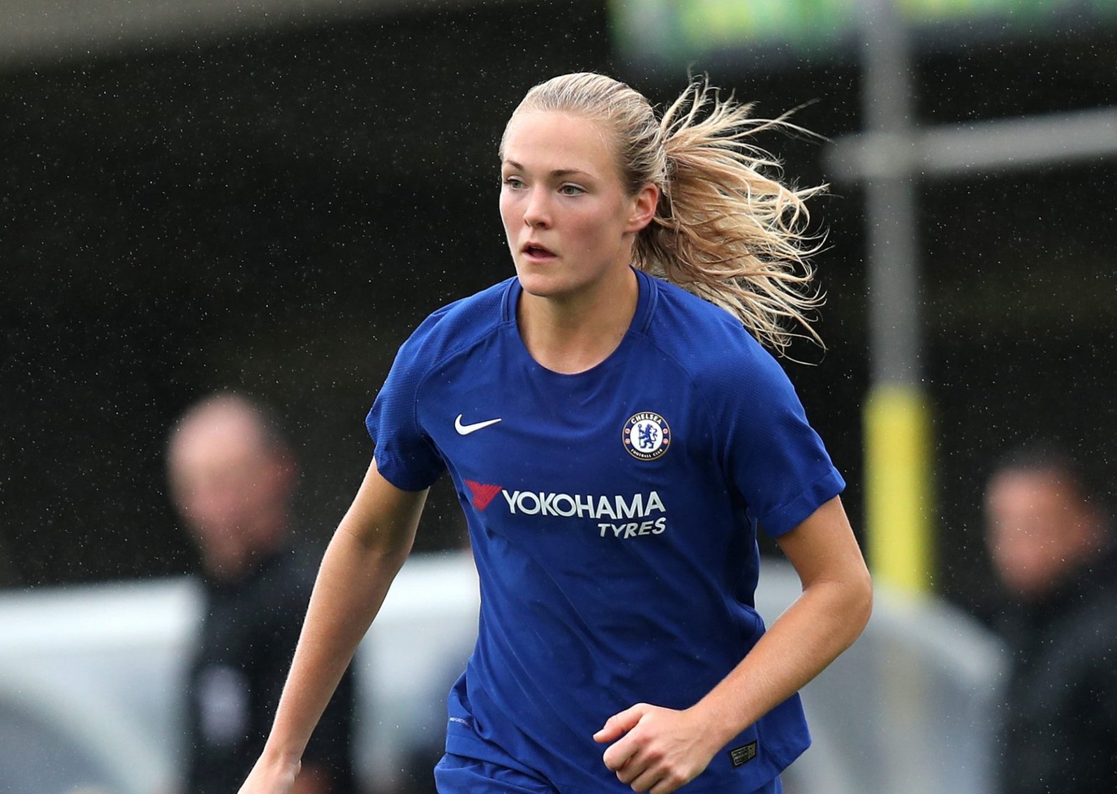 Chelsea FC Women's captain Magdalena Eriksson shows kids at home