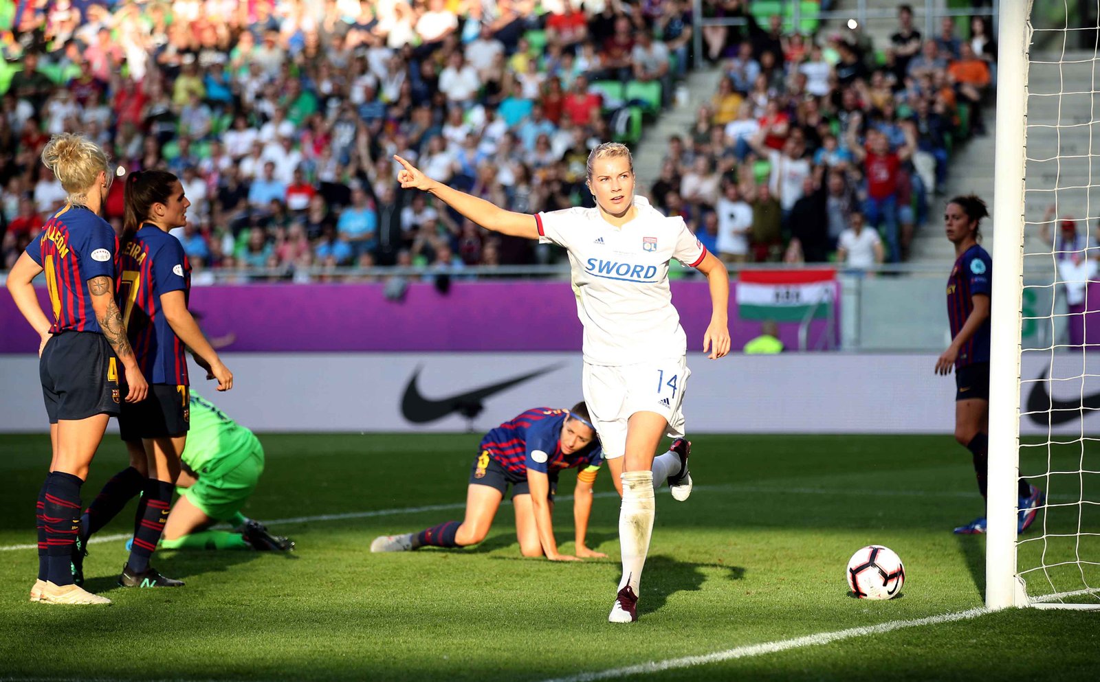 Lyon 9-0 Slavia Prague: Ada Hegerberg hits milestone in Women's Champions  League opener - BBC Sport