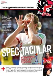 She Kicks Magazine Issue 55 cover featuring Ellen White