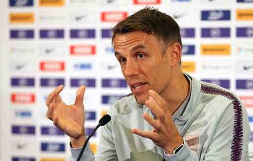 England women's head coach Phil Neville