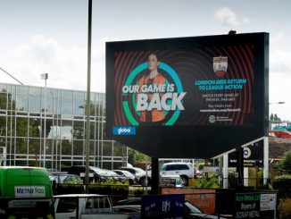 London Bees promotional billboard