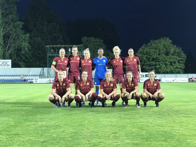 Cardiff Met WFC team photo on pitch