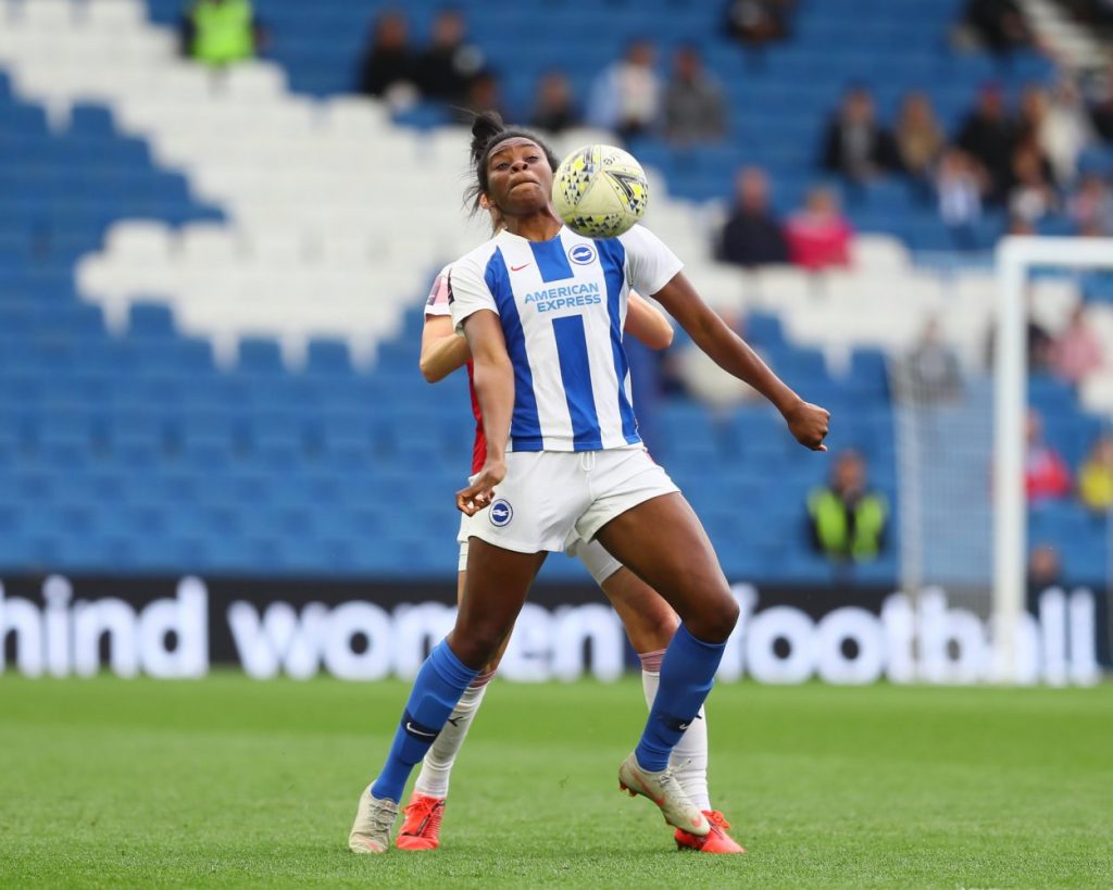 Brighton's match-winner, Ini Umotong