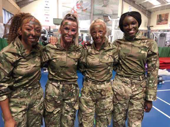 Liverpool FC Women train with Royal Marines