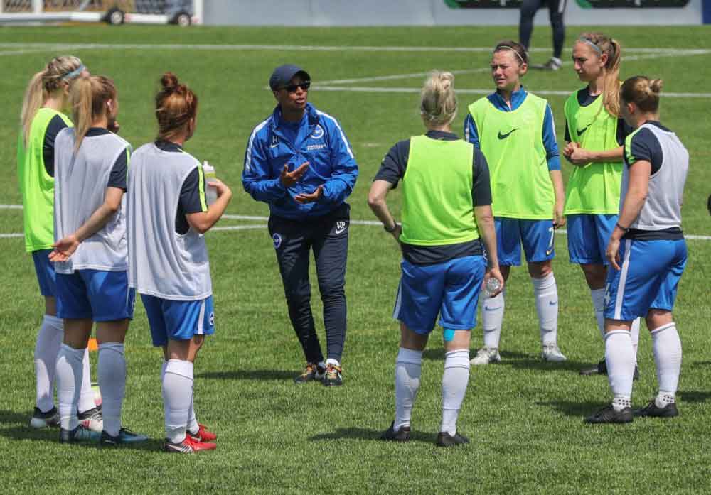 Brighton head coach, Hope Powell