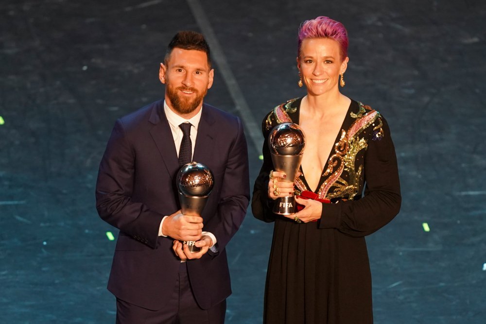 Male and female The Best FIFA Player award winners