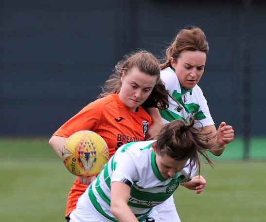 Glasgow City goal scorer and player of the match Kirsty Howat