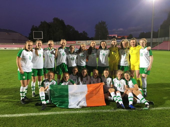 Republic of Ireland U-17s celebrate