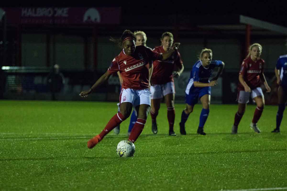 Nottingham Forest's Precious Hamilton hit a hat-trick