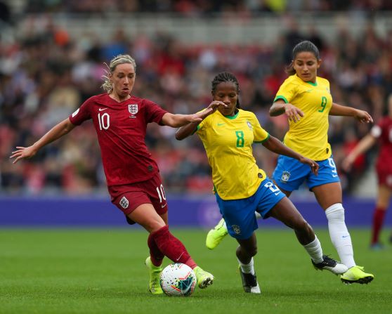 Jordan Nobbs was back from injury for England