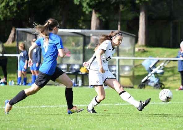 Sansea City's Katy Hosford scored six