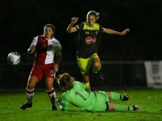 Southampton FC in action at Poole Town