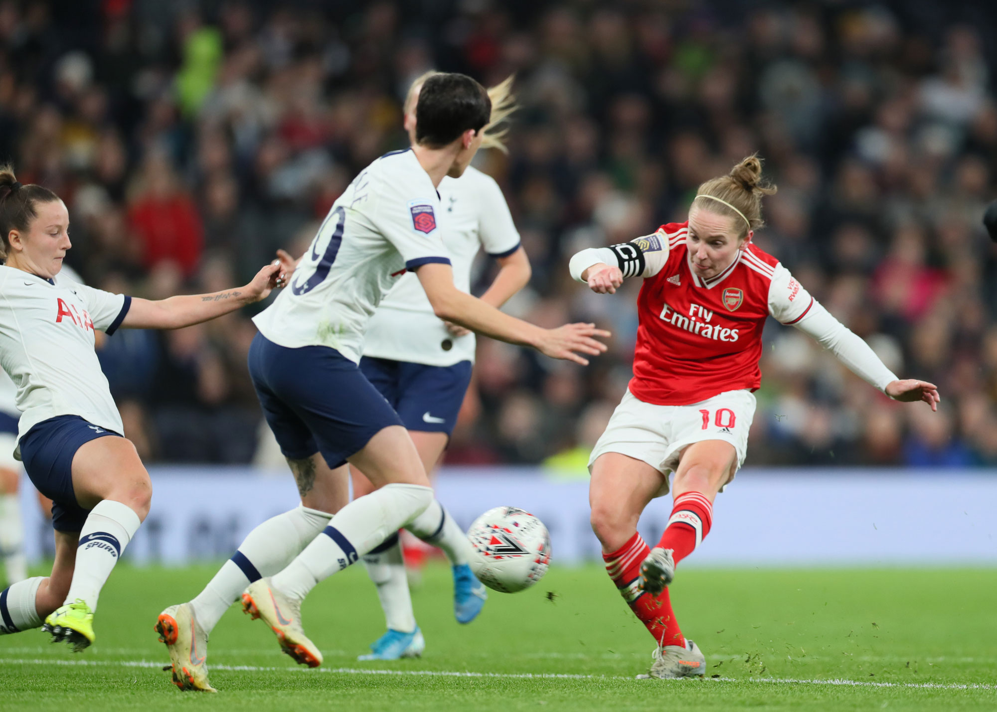 Arsenal won 2-0 at White Hart Lane