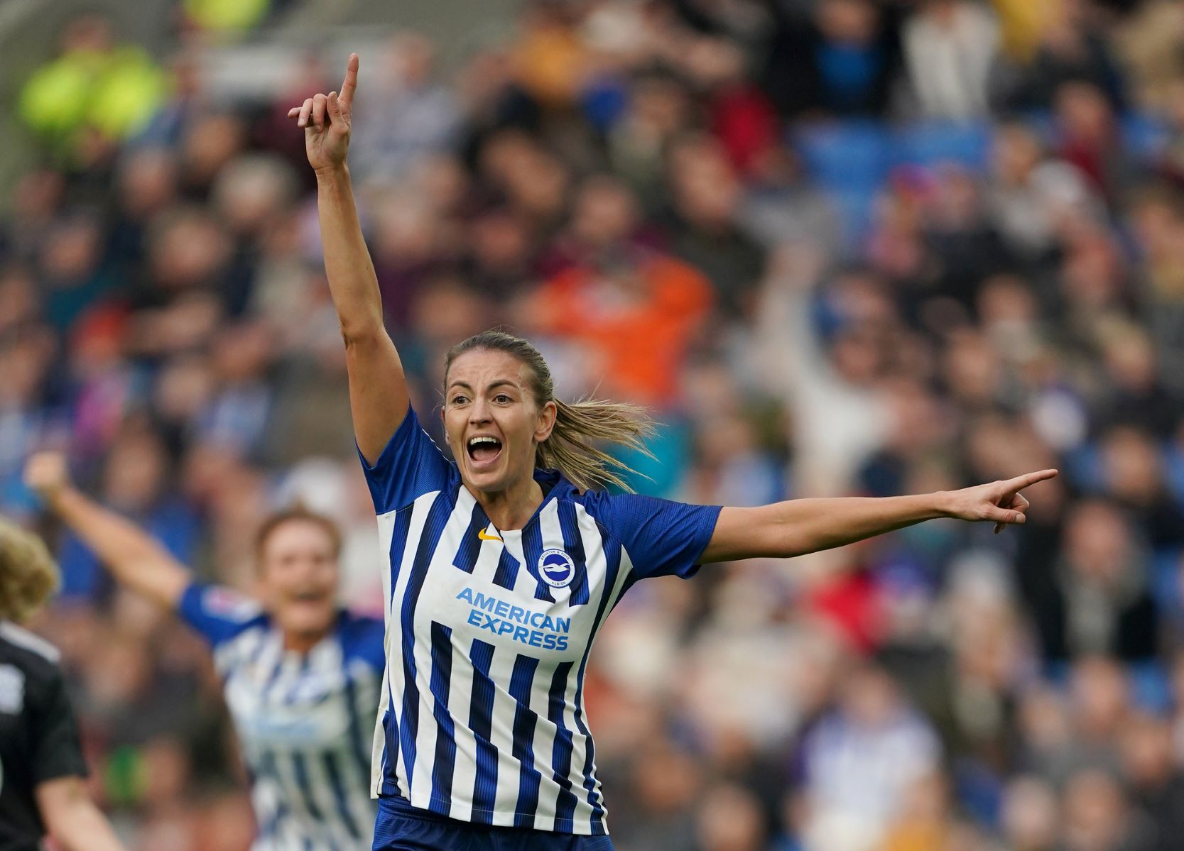 Brighton's two-goal Kayleigh Green