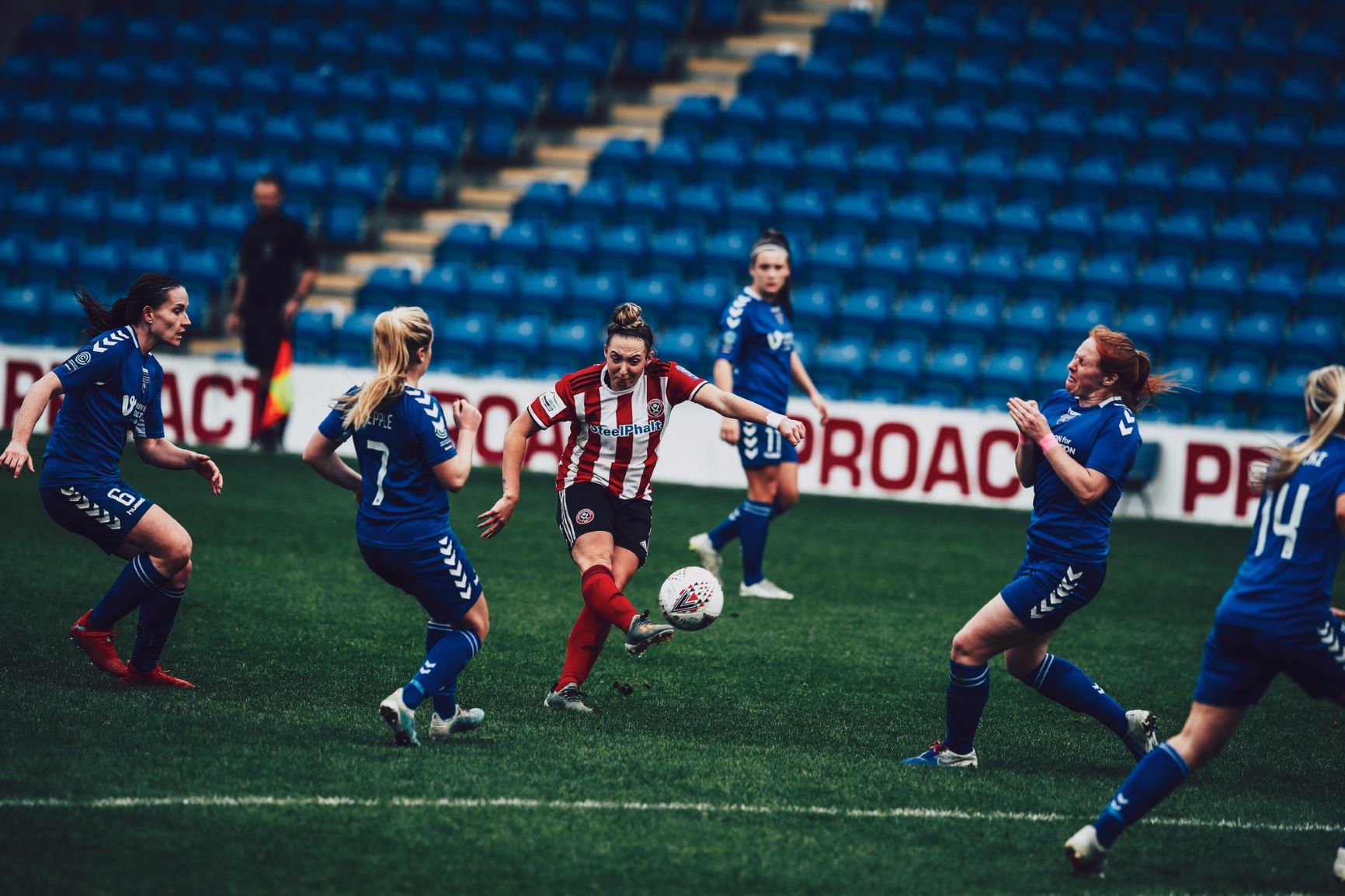 Aimee Palmer strikes the Blades' winner