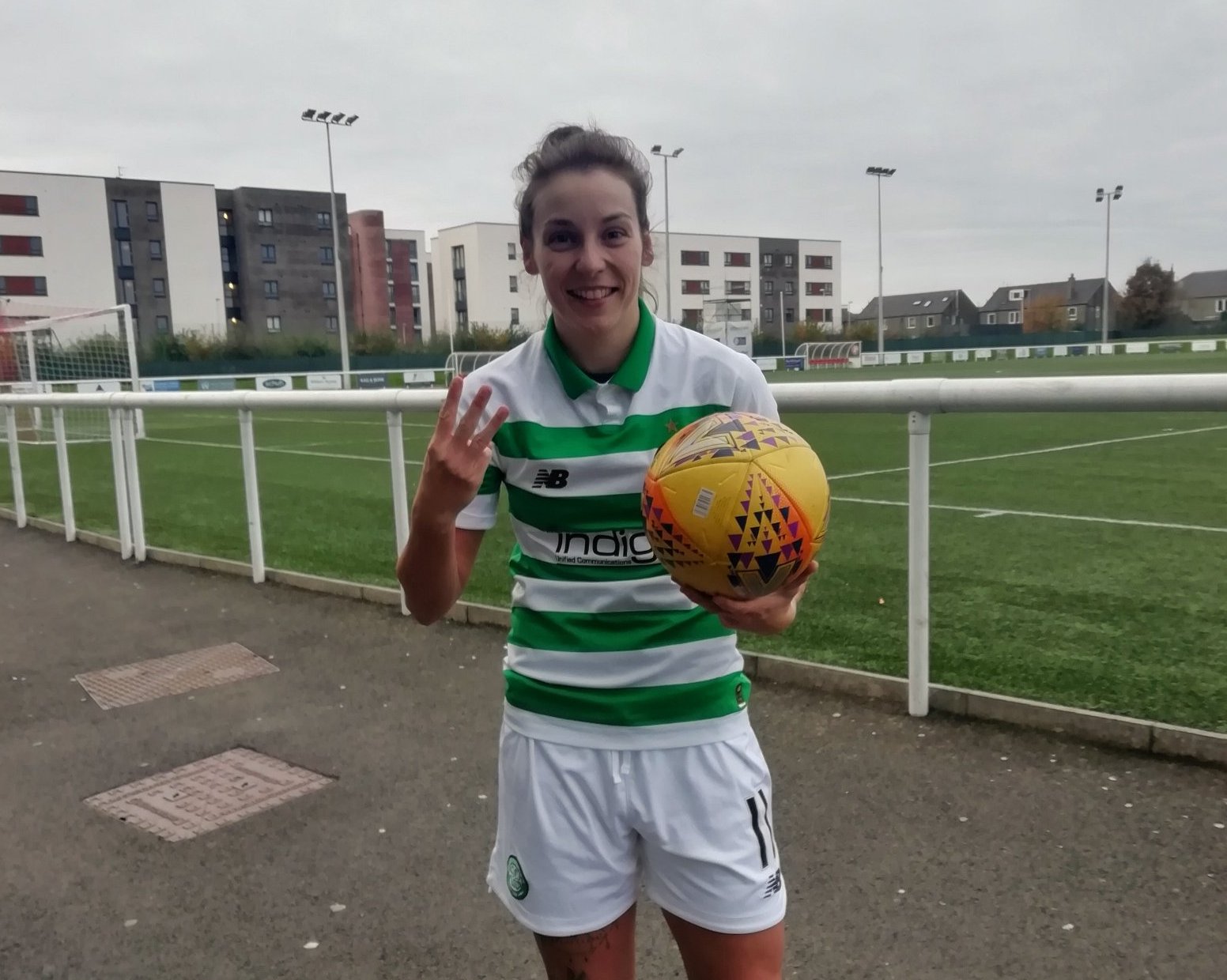 Celtic's three-goal Sarah Ewens