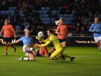 Manchester City's Pauline Bremer made it nine goals in eight games