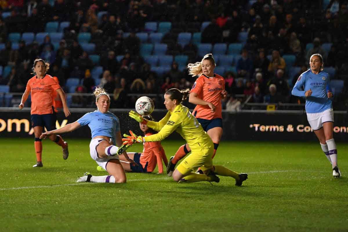 Manchester City's Pauline Bremer made it nine goals in eight games