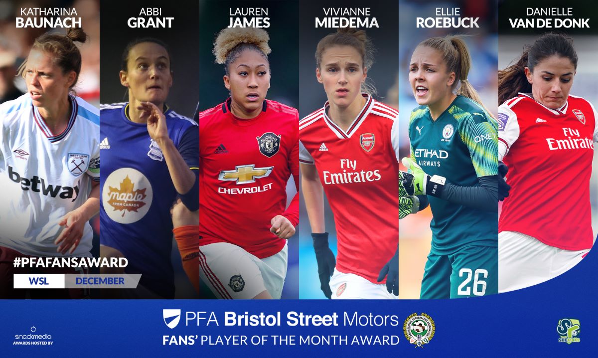 PFA Bristol Street Motors Fans' Player of the Month Award