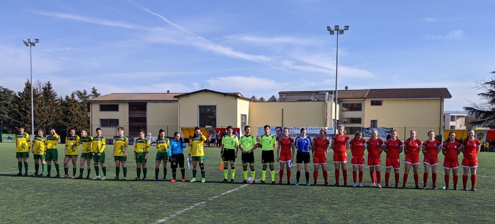 England Colleges and Moldova line up