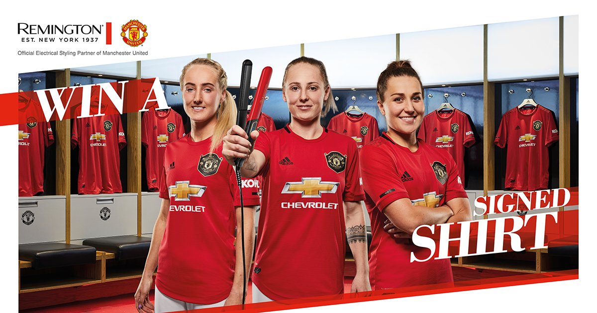 WIN!: Man Utd Women's Team Signed Shirt AND Remington Styling