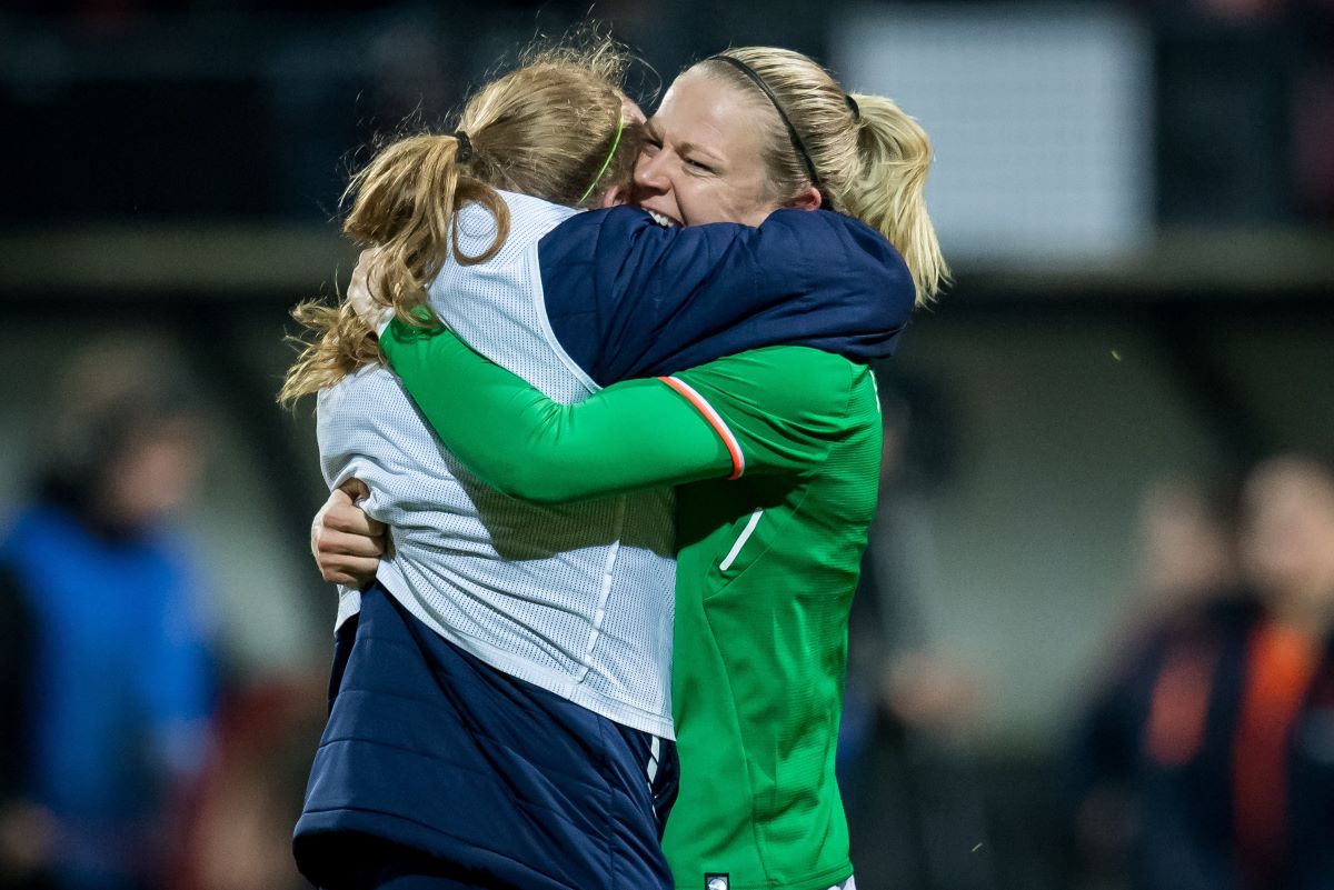 Diane Caldwell scored only her second goal for epublic of Ireland