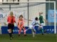 Northern Ireland goalkeeper jackie Burns and Scotland's Abbi Grant.