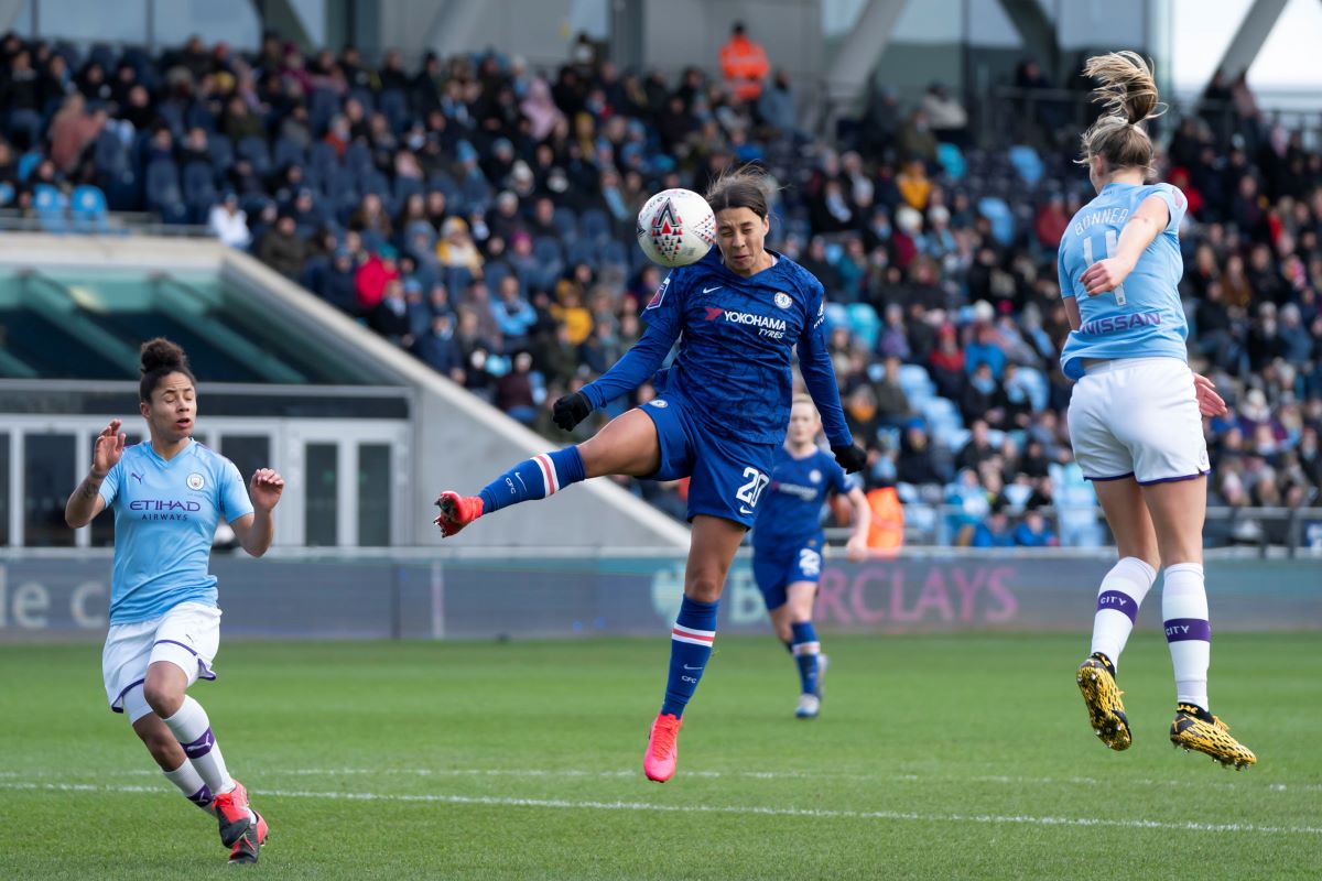 Sam Kerr in action for Chelsea