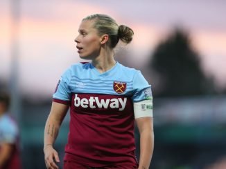 West ham cpatain, Gilly Flaherty