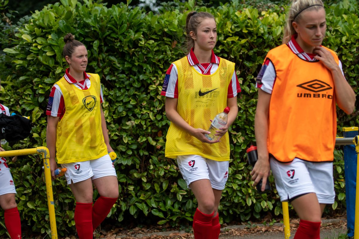 Players at pre-season match