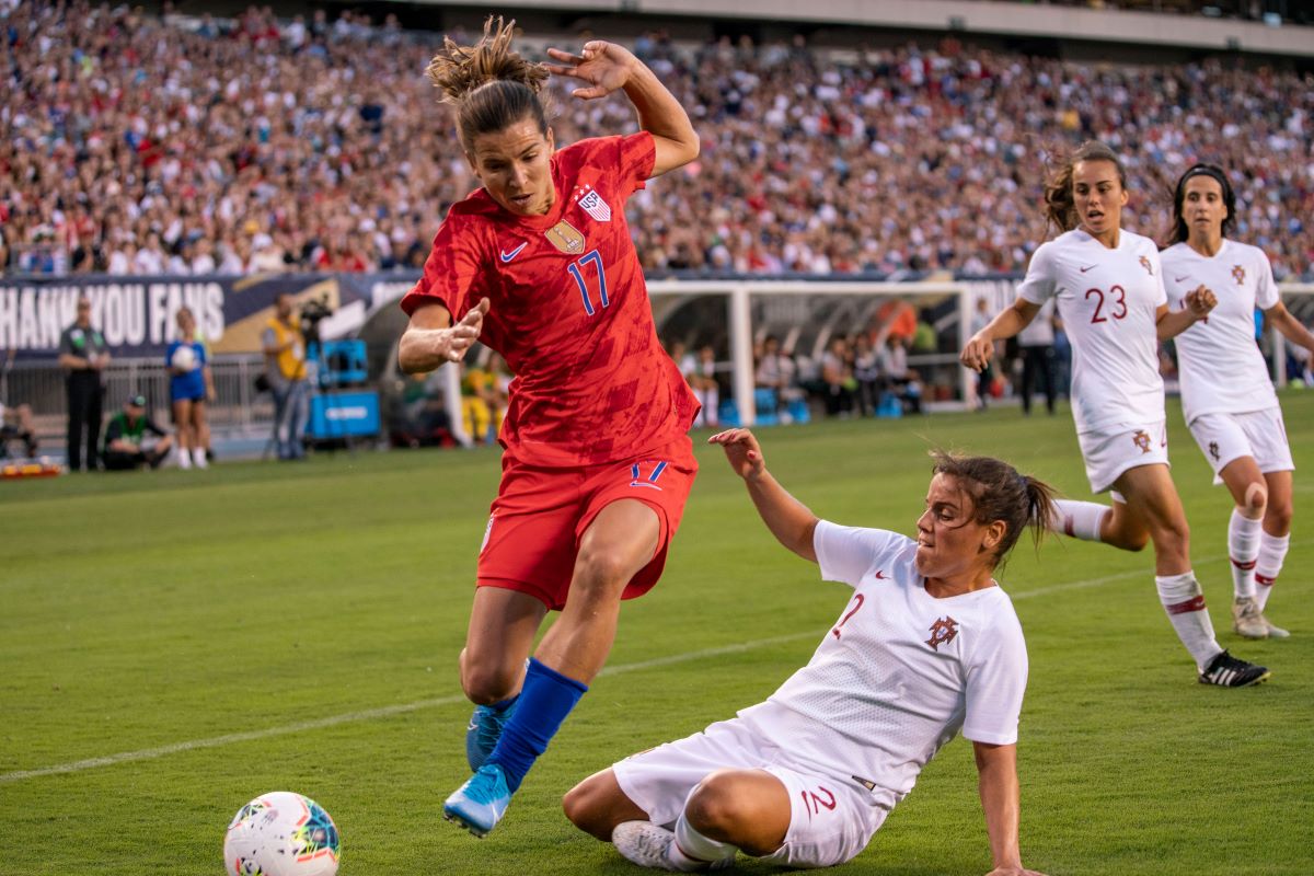 Monica Mendes and Tobin Heath