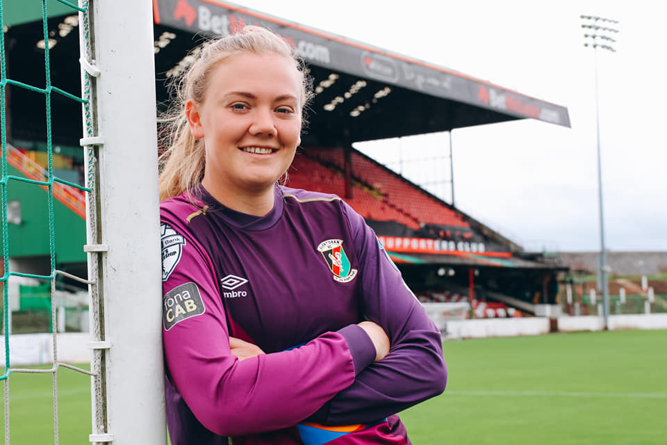 Glentoran's new signing, Jacqueline Burns