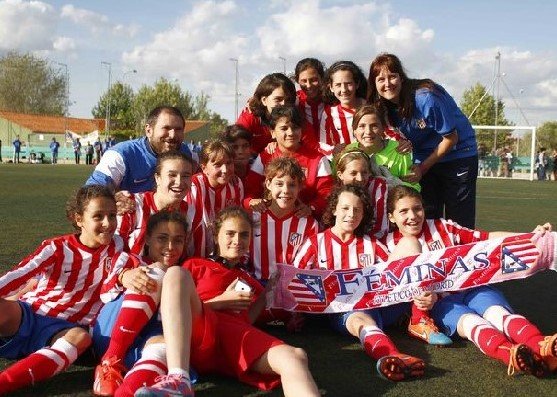 Luis Prado with Atletico Madrid youth