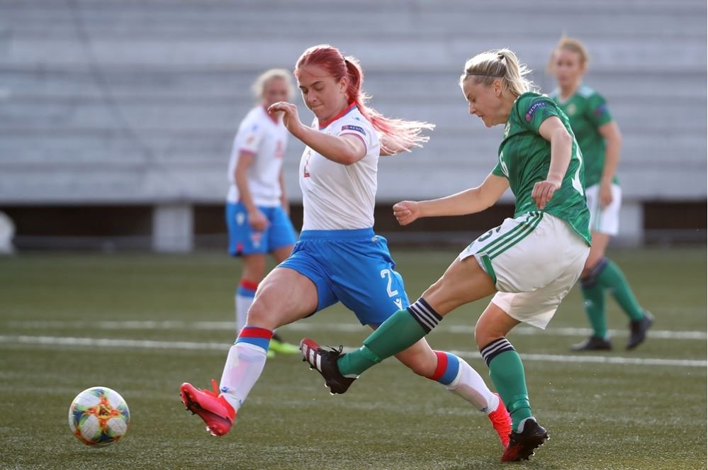Northern Ireland won 6-0 in the Faroe Islands