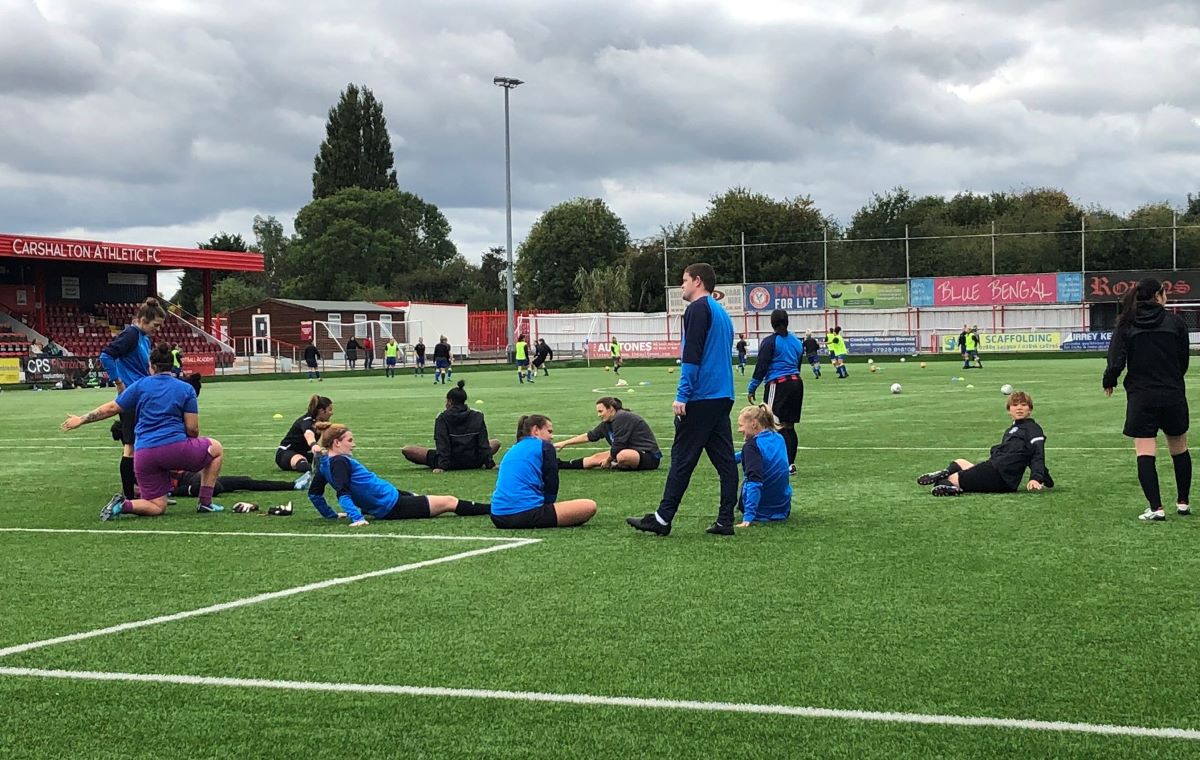 Actonians warming up