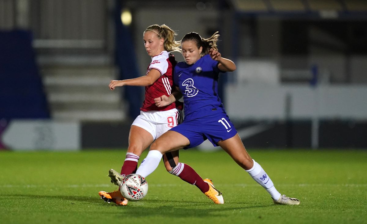 Chelsea's two-goal Guro Reiten with Arsenal's Beth Mead