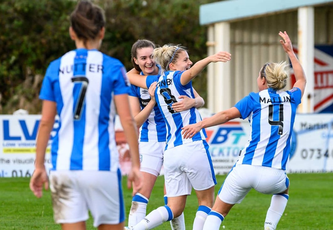 Huddersfield Town celebrate