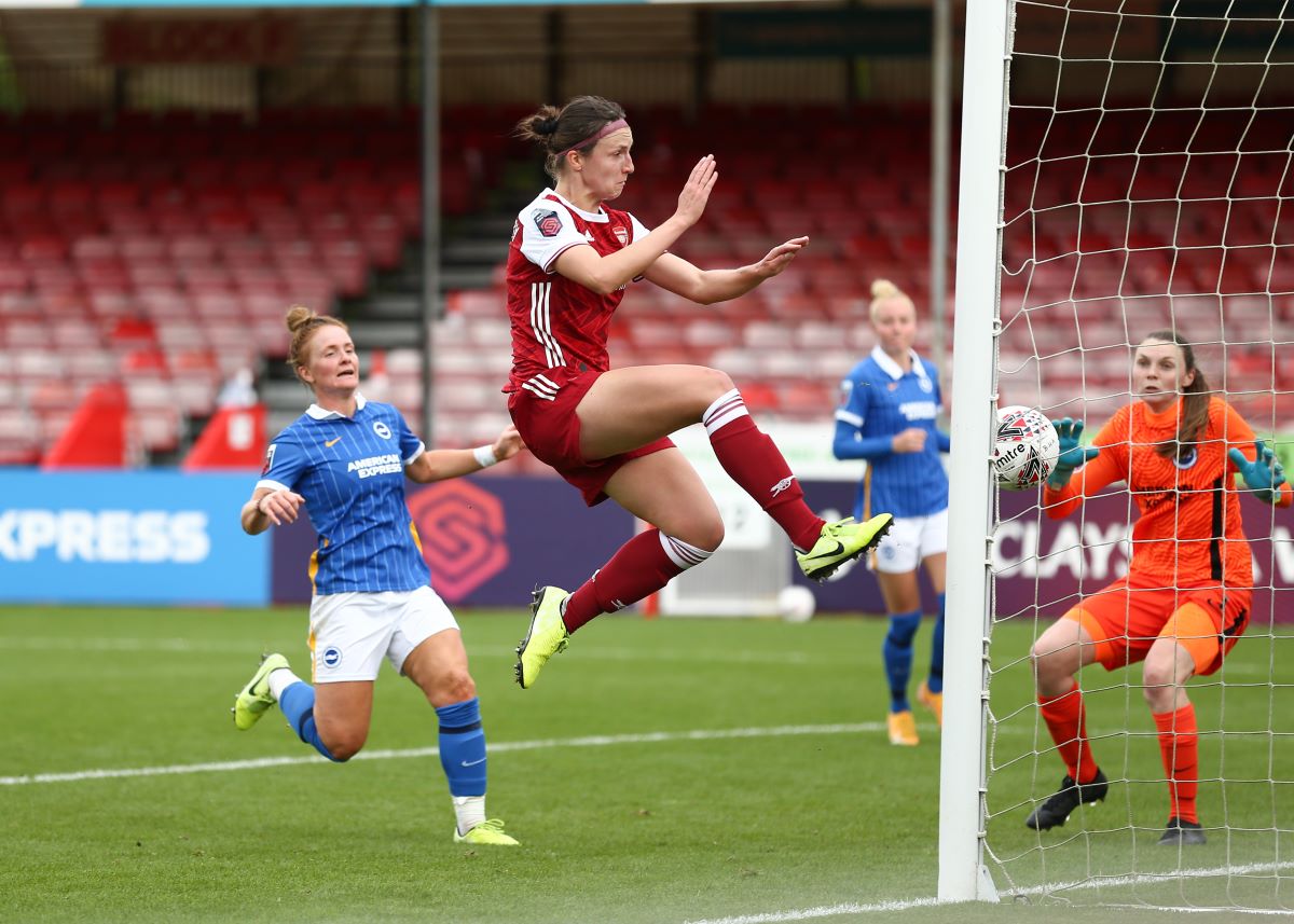 Lottie Wubben-Moy scored for Arsenal