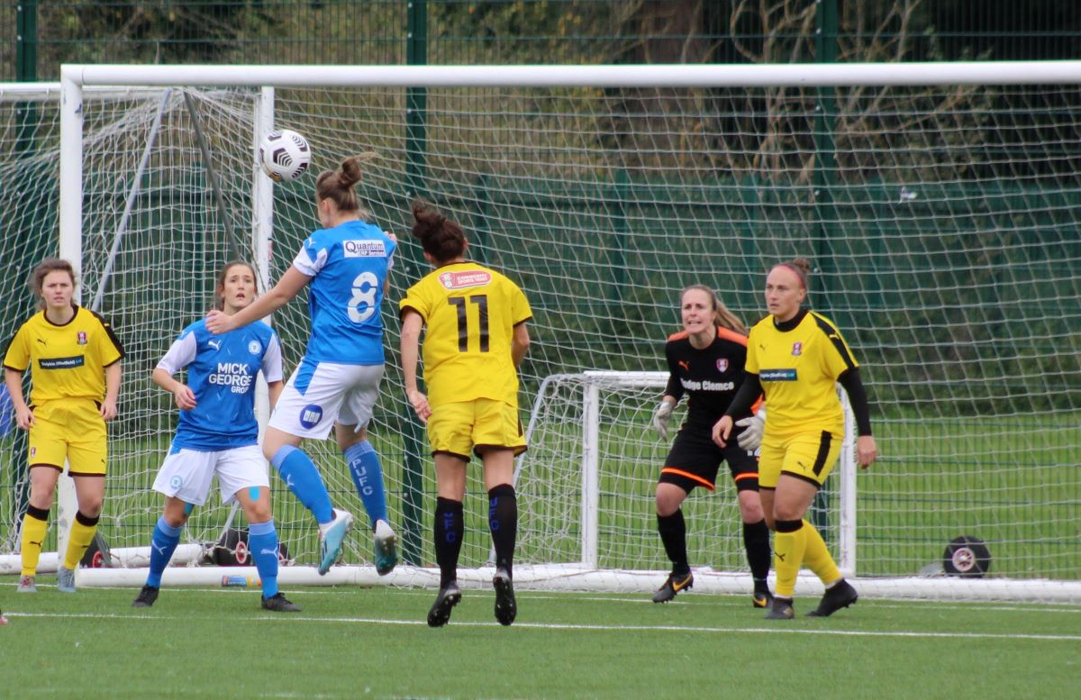 Stacey McConville's header for Peterborough United