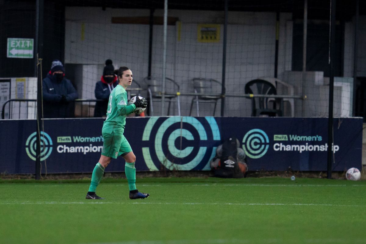 Blackburn Rovers Ladies goalkeeper Alex Brooks 