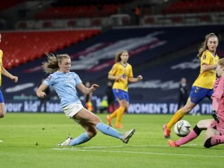 Manchester City's Georgia Stanway scores