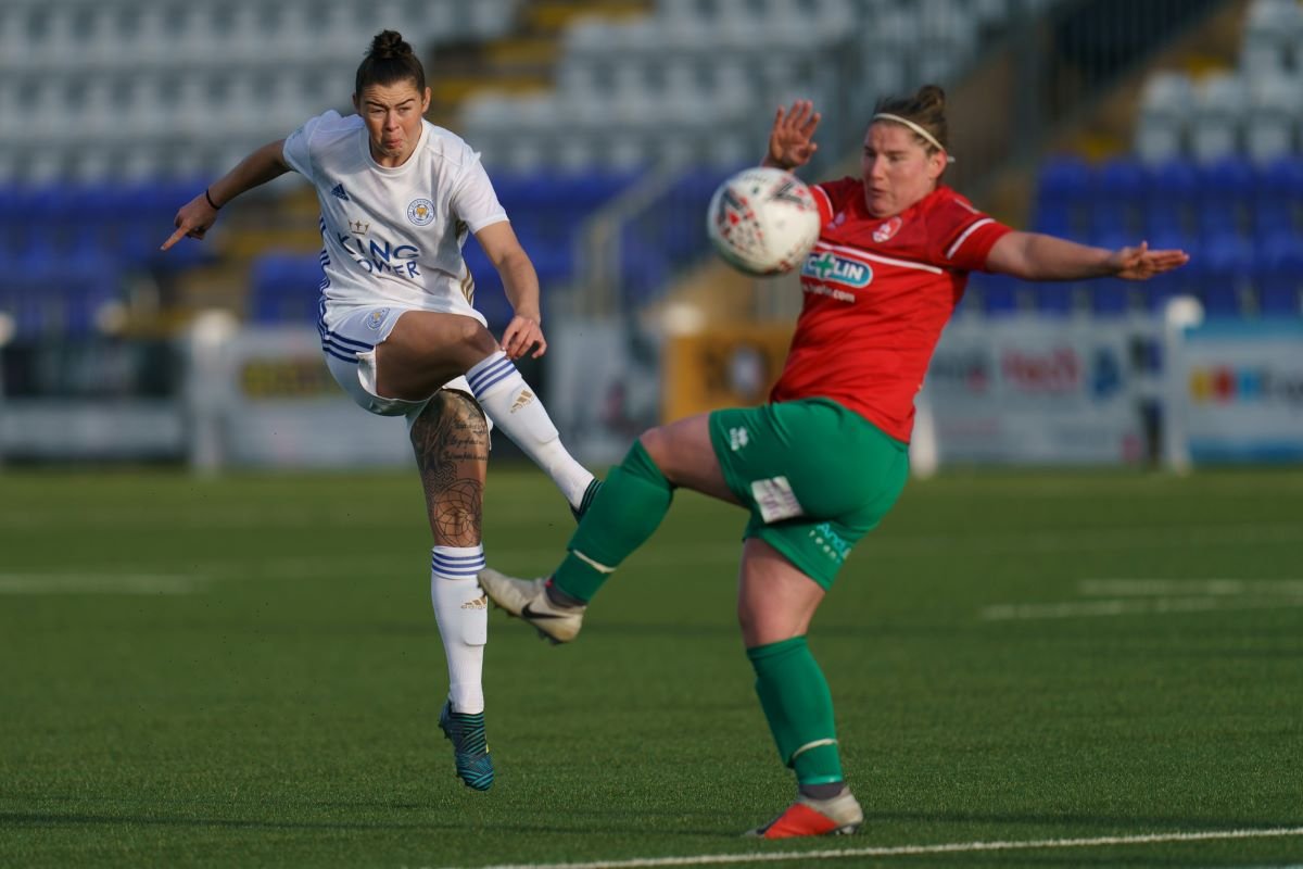 Leicester City's two-goal Natasha Flint