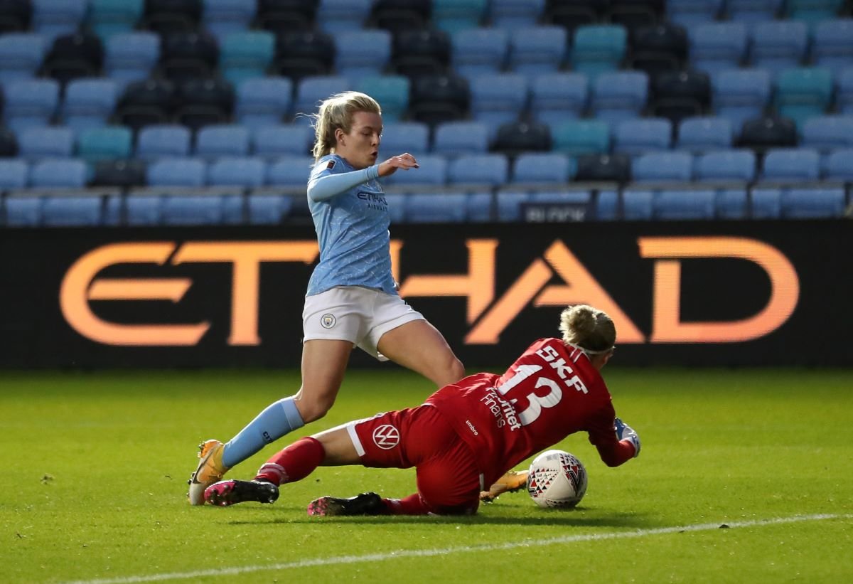 Lauren Hemp scored for Man City