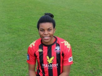 Lewes's new signing, Ini Umotong