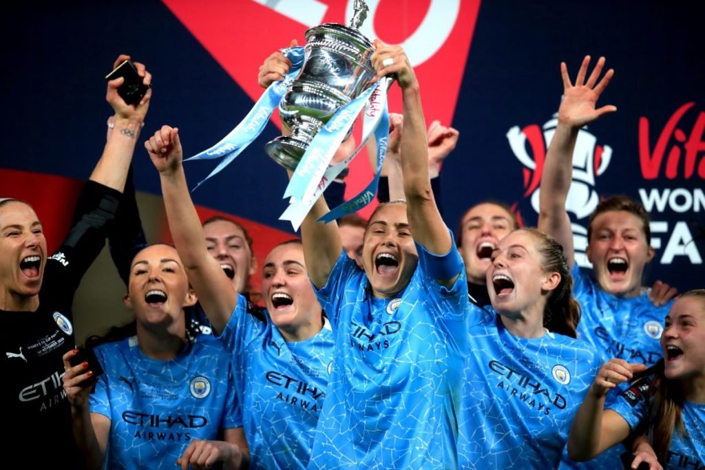 Manchester City Women celebrating seven trophies in seven years - SheKicks