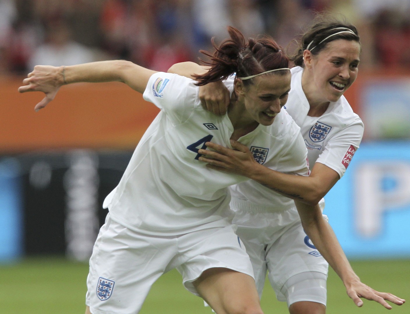 Fara Williams and Jill Scott. Most appearances in England Women history