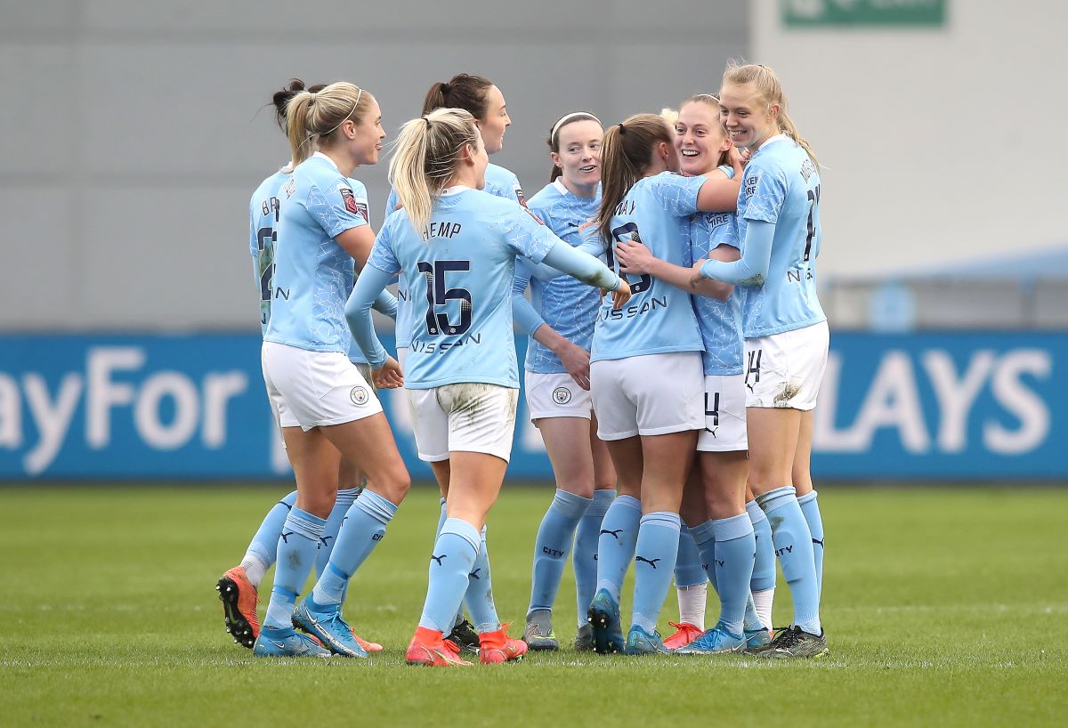 Man City's Keira Walsh after scoring