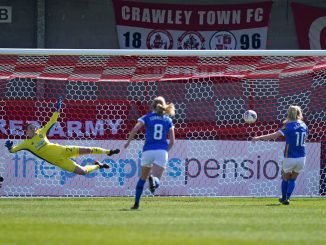 Brighton's Inessa Kaagman nets a penalty