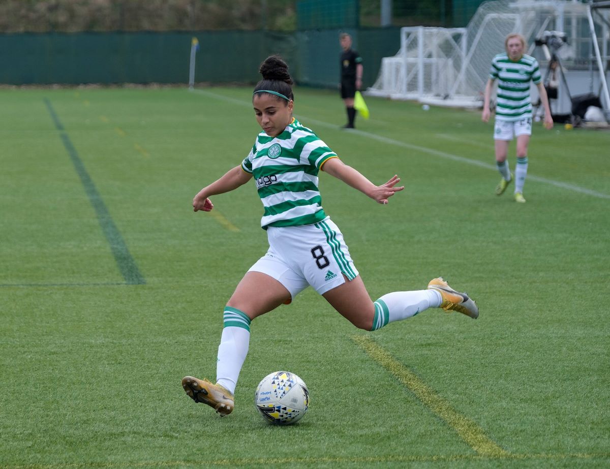 Celtic's Jacynta Galabadaarachchi is the PFA Scotland Young Player of the Year