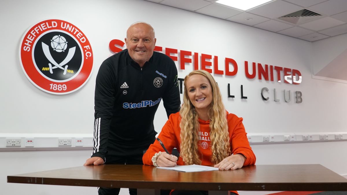 Sheffield United's new signing, Sophie Bradley-Auckland.